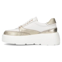 Leather sneakers Filippo DP6842/25 WH GO white gold