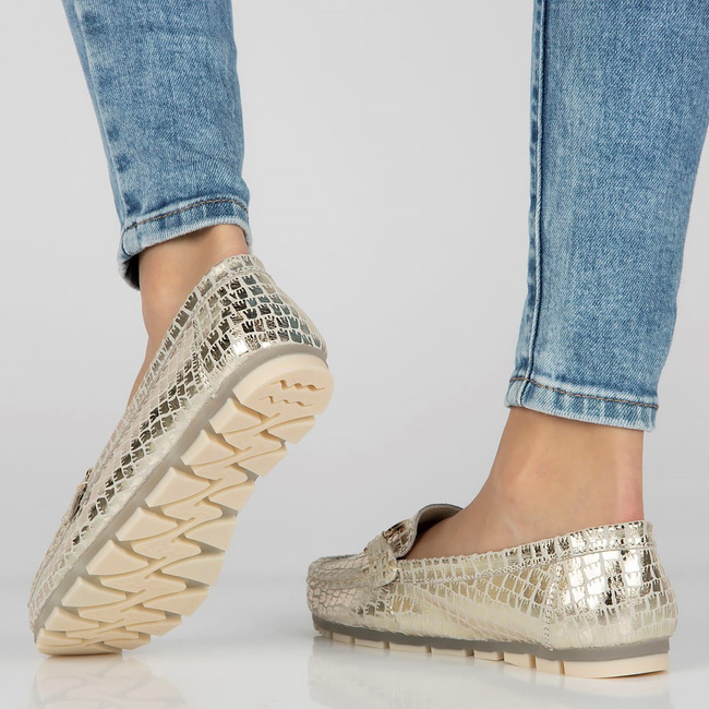Leather loafers Filippo DP3630/23 GO gold