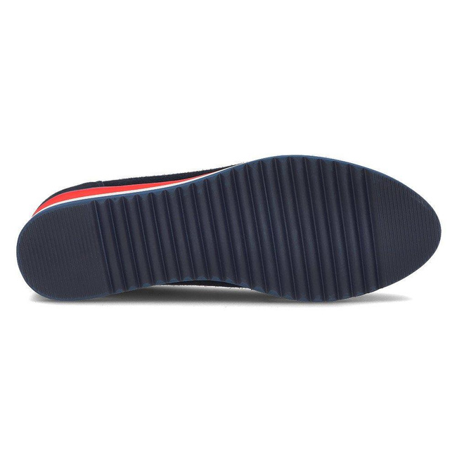 Skórzane baleriny Filippo DP2323/21 NV granatowe