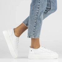 Leather sneakers Filippo DP6116/25 WH white