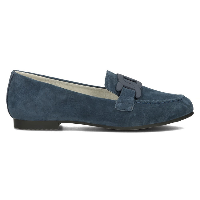 Skórzane lordsy Filippo DP4595/23 NV granatowe