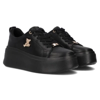 Leather sneakers Filippo DP6246/24 BK black