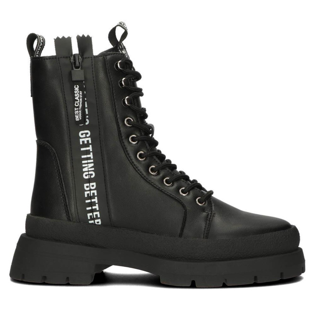 Leather boots Filippo DBT4153/22 BK black