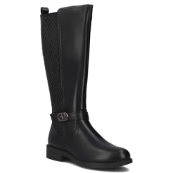 Leather boots Filippo DKZ7331/25 BK black