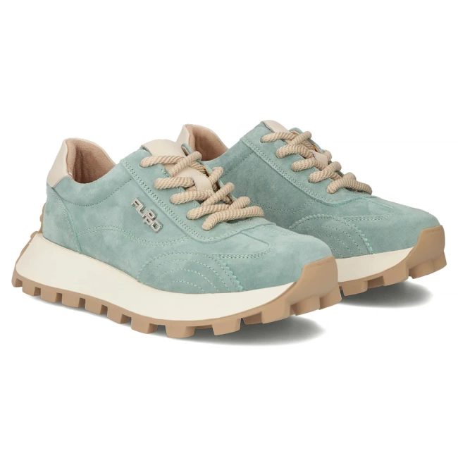 Leather sneakers Filippo DP7498/26 GE green