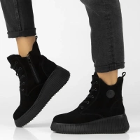 Leather ankle boots Filippo DBT7288/25 BK black