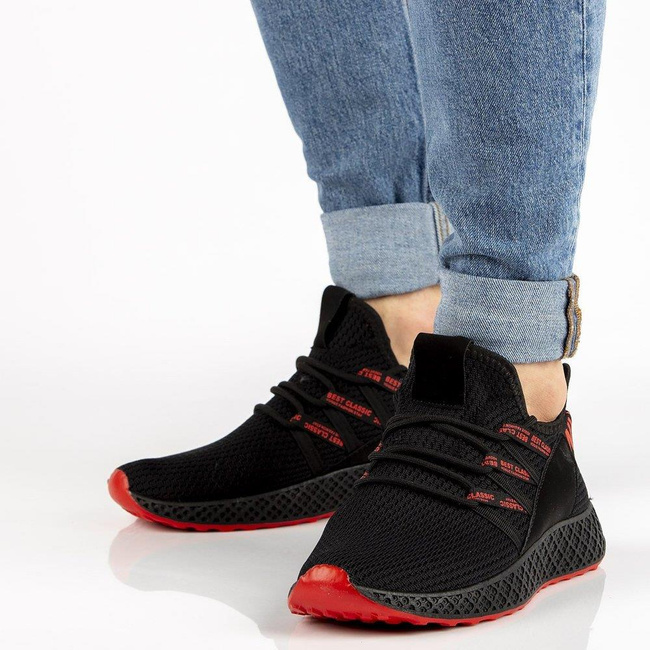 Men's sneakers Filippo MTN1480/21 BK RD black