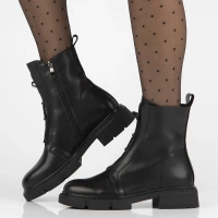 Leather ankle boots Filippo  DBT6524/25 BK black