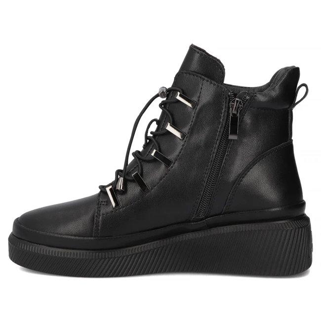 Leather ankle boots Filippo DBT7416/25 BK black
