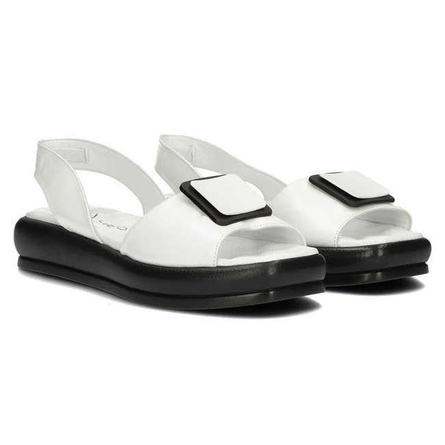 Leather sandals Filippo DS3902/22 BWH white