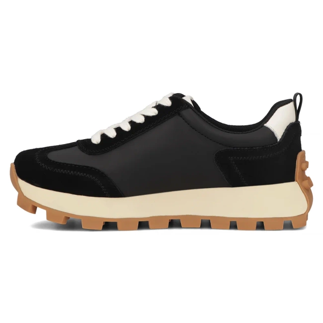 Leather Sneakers Filippo DP6743/25 BK black