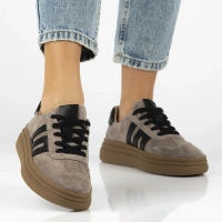 Leather shoes Filippo DP7114/25 TP Taupe