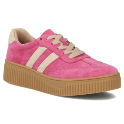 Leather sneakers Filippo DP6776/25 FH BE fuchsia