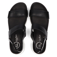 Skórzane sandały Filippo DS2141/21 BK czarne