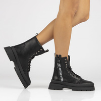 Leather boots Filippo DBT4153/22 BK black