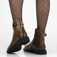 Leather ankle boots Filippo DBT7357/25 BR brown