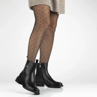 Leather ankle boots Filippo DBT7341/25 BK black