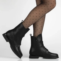 Leather ankle boots Filippo DBT7222/25 BK black