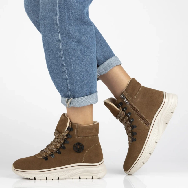 Leather ankle boots Filippo DBT7290/25 BR brown