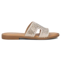 Klapki Filippo DK6973/25 BE beżowe