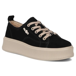 Leather sneakers Filippo DP6122/26 BK BE black