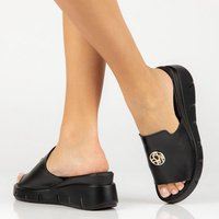 Leather flip-flops Filippo DK3596/23 BK black