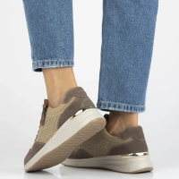 Leather sneakers Filippo DP7101/25 BE beige