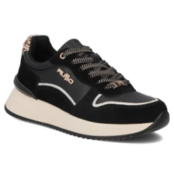 Skórzane sneakersy Filippo DP7103/25 BK czarne