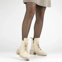 Leather ankle boots Filippo DBT7132/25 BE beige