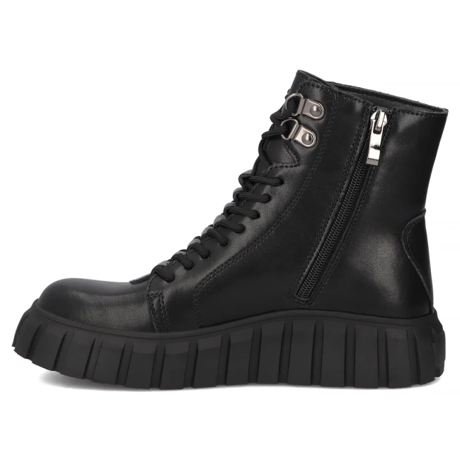 Leather ankle boots Filippo DBT6312/25 BK black