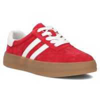 Leather sneakers Filippo DP6764/25 RD red