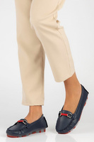 Skórzane mokasyny Filippo DP3613/23 NV RD granatowe