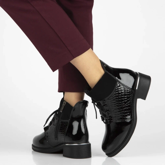 Leather ankle boots Filippo DBT7275/25 BG burgundy
