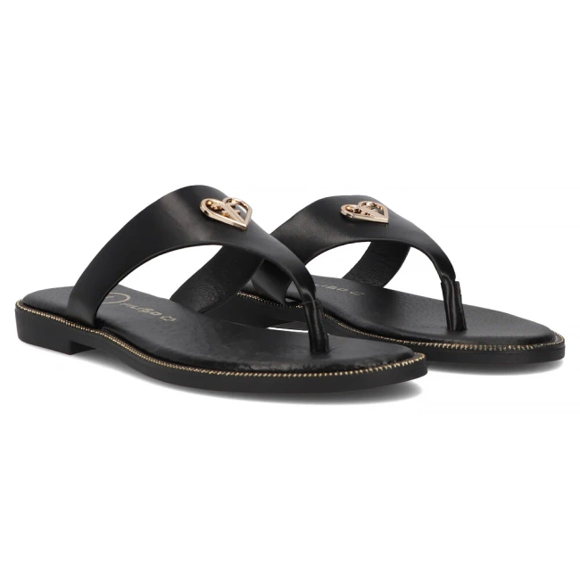 Klapki Filippo DK6976/25 BK czarne