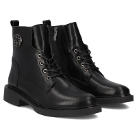 Leather ankle boots Filippo DBT6501/25 BK black