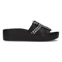 Skórzane klapki Filippo DK2061/21 BK czarne