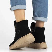 Leather ankle boots Filippo DBT7290/25 BK black