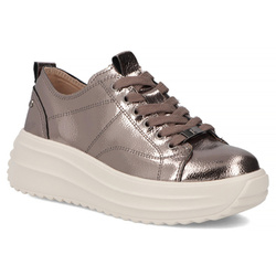 Leather sneakers Filippo DP6795/25 GN gun metal