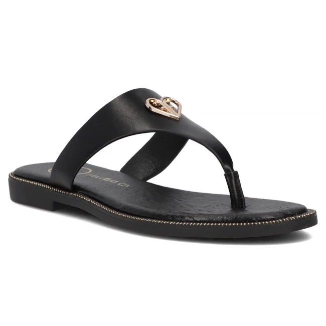 Klapki Filippo DK6976/25 BK czarne