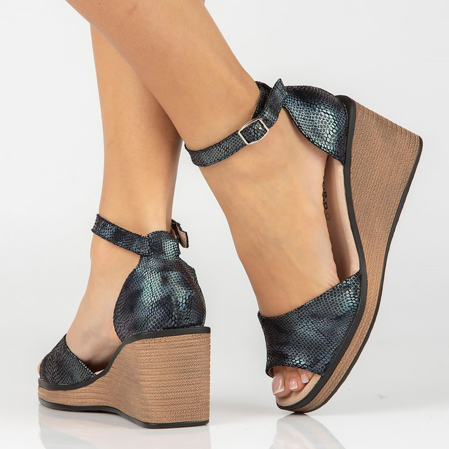 Leather sandals Filippo DP4507/23 BK MLT black