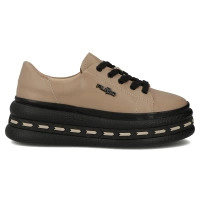 Leather sneakers Filippo DP7119/25 TP taupe