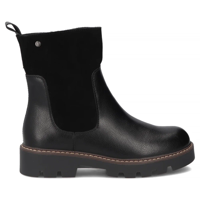 Skórzane botki Filippo DBT7260/25 BK czarne