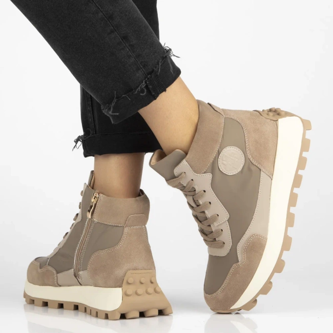 Leather ankle boots Filippo DBT7158/25 BE beige