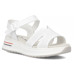 Leather sandals Filippo DS7021/25 WH white