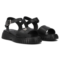 Leather sandals Filippo DS6811/25 BK black