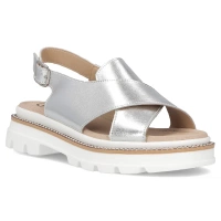 Leather sandals Filippo DS7047/25 SI silver