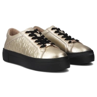Skórzane sneakersy Filippo DP6850/25 GO złote