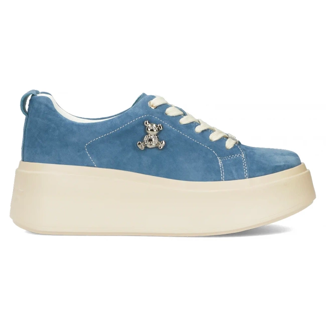 Leather sneakers Filippo DP6246/24 BL blue