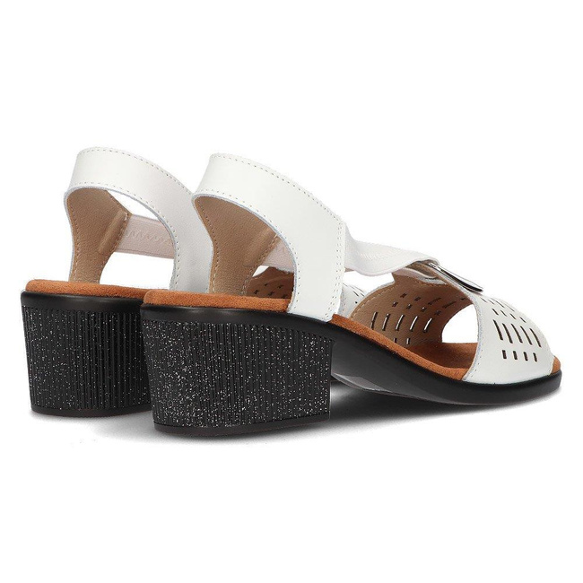 Leather sandals Filippo DS2308/21 WH white