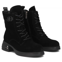 Leather ankle boots Filippo DBT7181/25 BK black